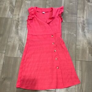 Shein Pink Dress with Button Details in Size 12